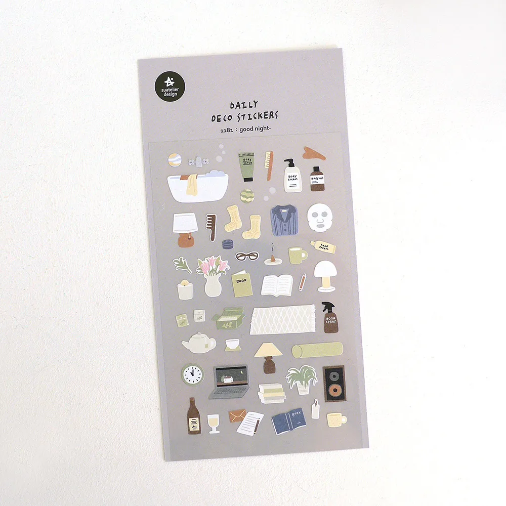 Korean Import Suatelier Travel Home Life Study Friend Stickers Scrapbooking Diy Journaling Diary Stationery Sticker School Gift image 3