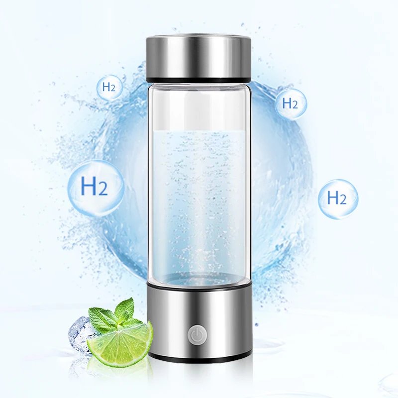 Best Generator Ionizer H2 Rich Cup Filter Glass Portable Hydrogen-Rich Plastic Alkaline Health Maker USB Hydrogen Water Bottle