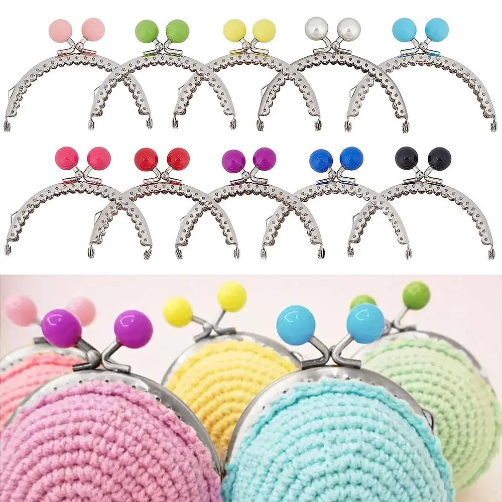 Metal Purse Frame Kiss Clasp Mini Bag Hardware Candy Color Bag Kiss Clasp Lock Bag Clasps Bag Making