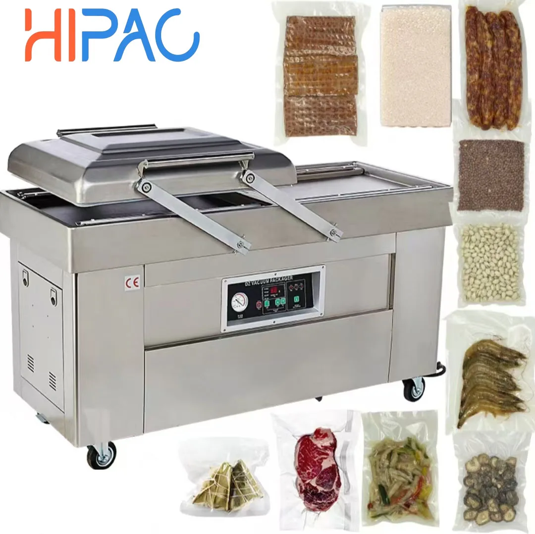 

Double Chamber Vacuum Machine Large Commercial Food Packaging Machine Sealing Machine