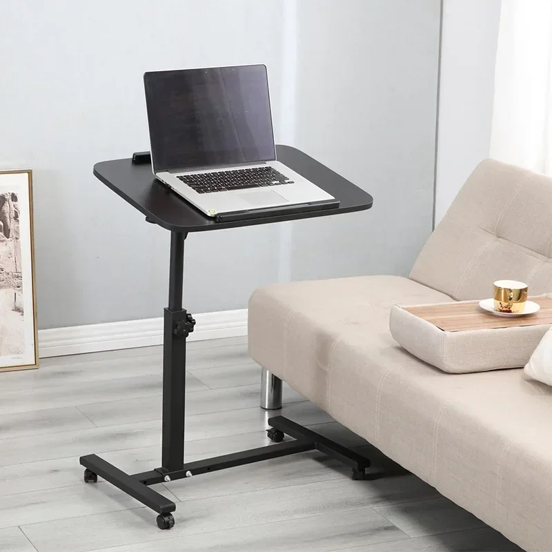 Removable lifting laptop desk Tilt household bedside table Lazy rotating bedside table Durable