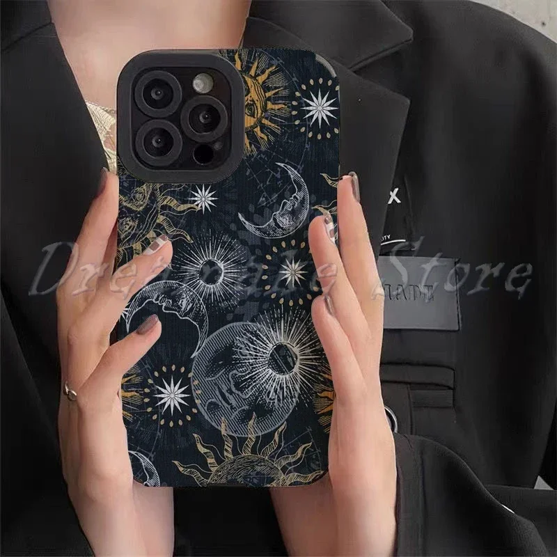 Moon Sun God Phone Case for Iphone 11 Pro Max Iphone 12 Pro Max 13 Pro Max 14 Pro Max 15 Pro Max Case Iphone 16 Pro Max Case