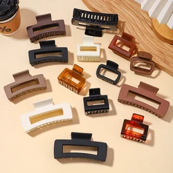 1PC Square Hair Claws Elegant Acrylic Hairpins Barrette Crab Hair Clips Headwear for Women Girls Ponytail Clip Hair Accessories