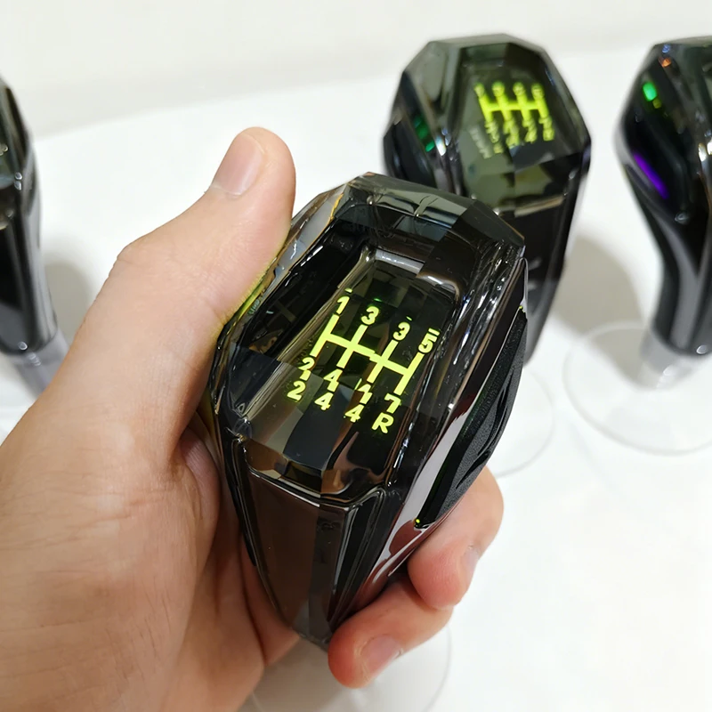 

Светодиодная кристаллическая ручка переключения передач, универсальный черный титановый цвет, подходит для Toyota, Kia, Mitsubishi, Lexus, Nissan, Mazda, Suzuki