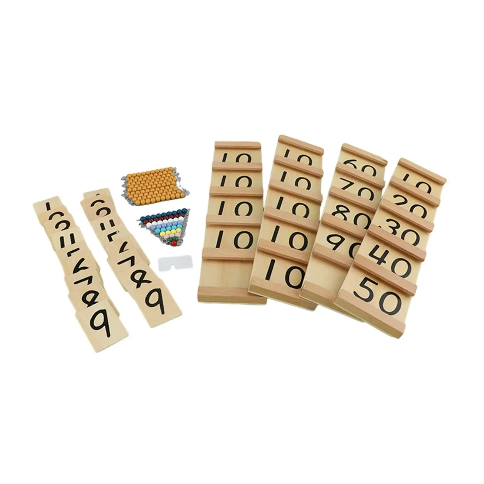 Rekenspeelgoed Materialen Educatief spel Speelgoed Creatief Vroegschoolse tellen Speelgoed Wiskunde Honderd bord met kralen voor kinderen van 3 ~ 8 jaar