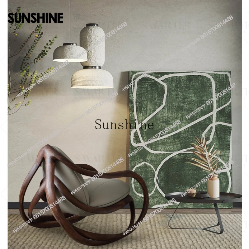 

Диван-качалка из орехового дерева, повседневное кресло-качалка