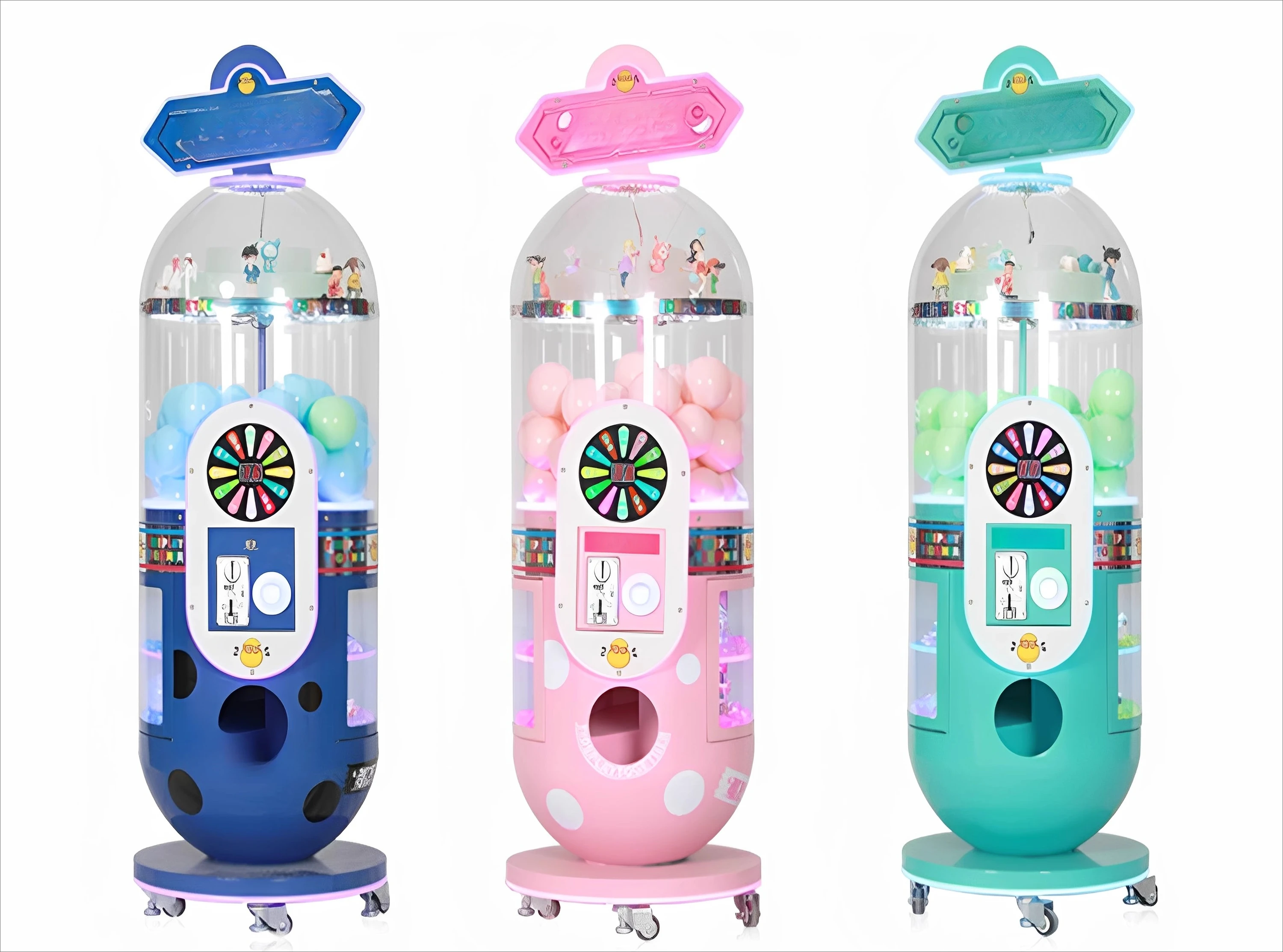 Capsule Egg Twisting Machine Gift Machine Commercial Coin Scan Code Full Transparent Lottery Egg Twisting Machine