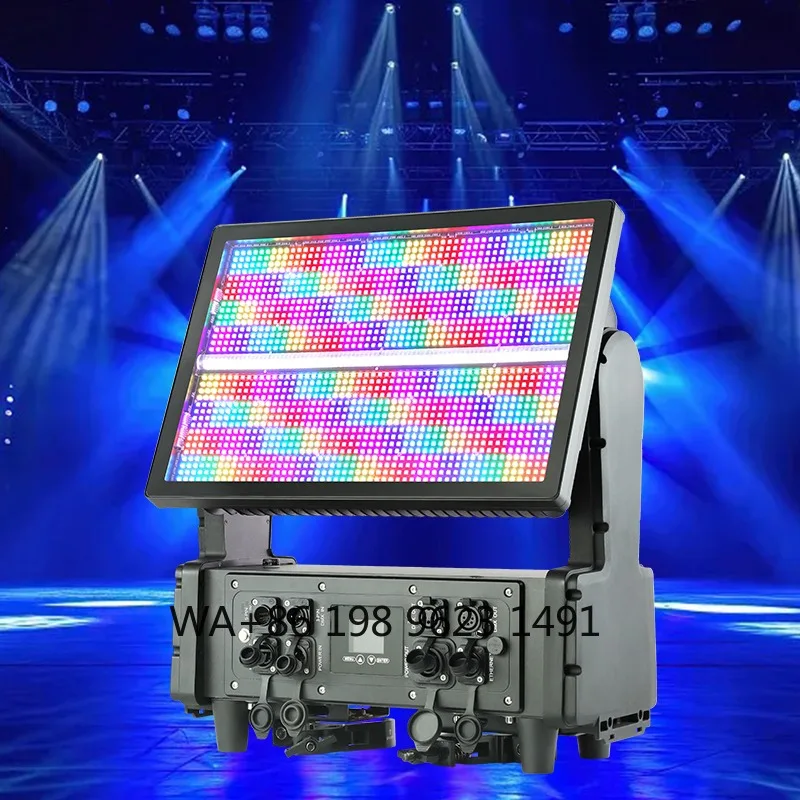 2000W IP65 Waterproof RGBW LED Strobe Light 1728 Pixel Wash Moving Head Outdoor Disco Stage Lighting