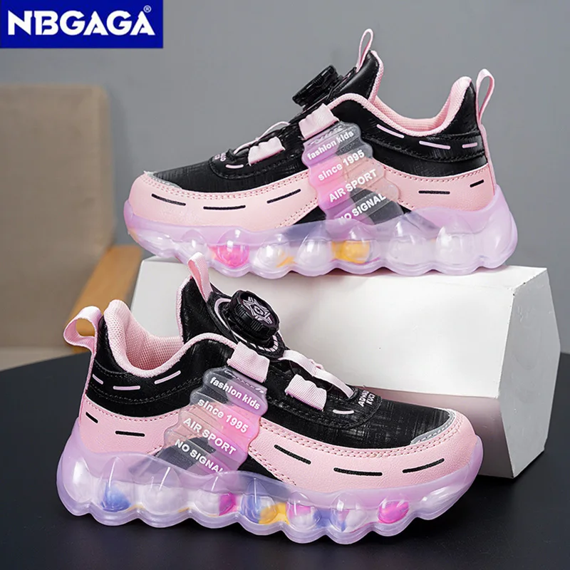 New Anti-skid Leather Kids Sneakers for 5-16Years Girls Casual Walking Footwear Non Slip Children Boys Sport Running Sneaker