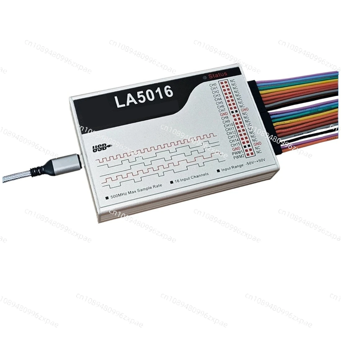 LA5016 Logic Analyzer, 16-Channels 500MHz Sampling Rate, Powerful Communication Protocol Analyzer Tool