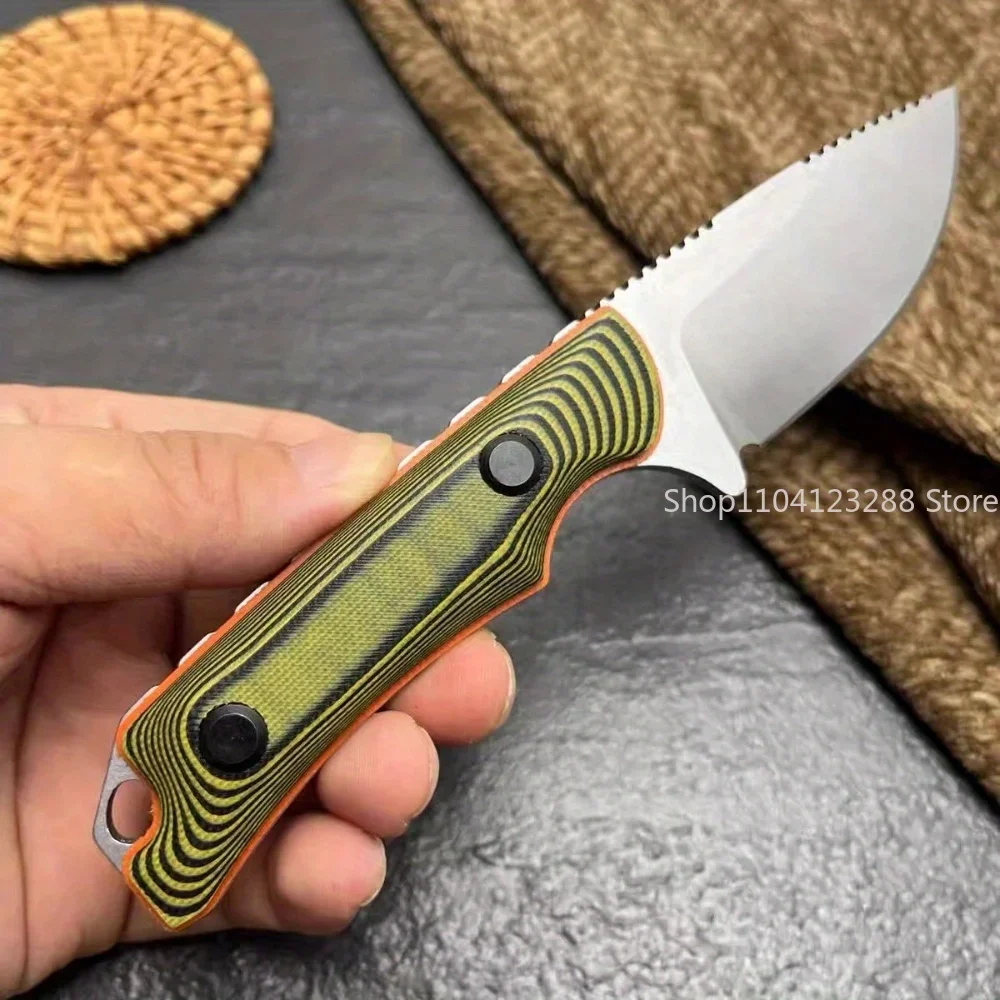 

BM 15017 Многоцелевой прямой нож с фиксированным лезвием для кемпинга, ножны из кайдекса, зеленая ручка G10, инструмент для выживания в джунглях