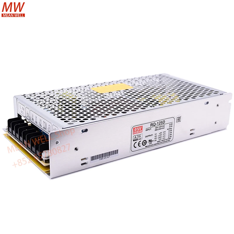 MEAN WELL 125W Quad Output Switching Power Supply RQ-125B RQ-125C RQ-125D