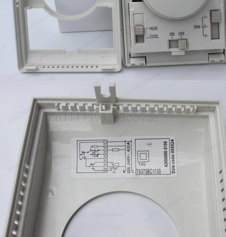 Central Air Conditioning Thermostat T6373BC1130 Mechanical Control Switch Panel, Replacement HVAC Part