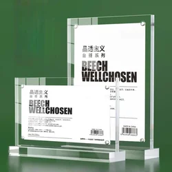 1PC A4 210X297MM Acrylic Sign Holder Display Stand Plastic Menu Paper Price List Holder 8.5x11 Inches Photo Picture Poster Frame