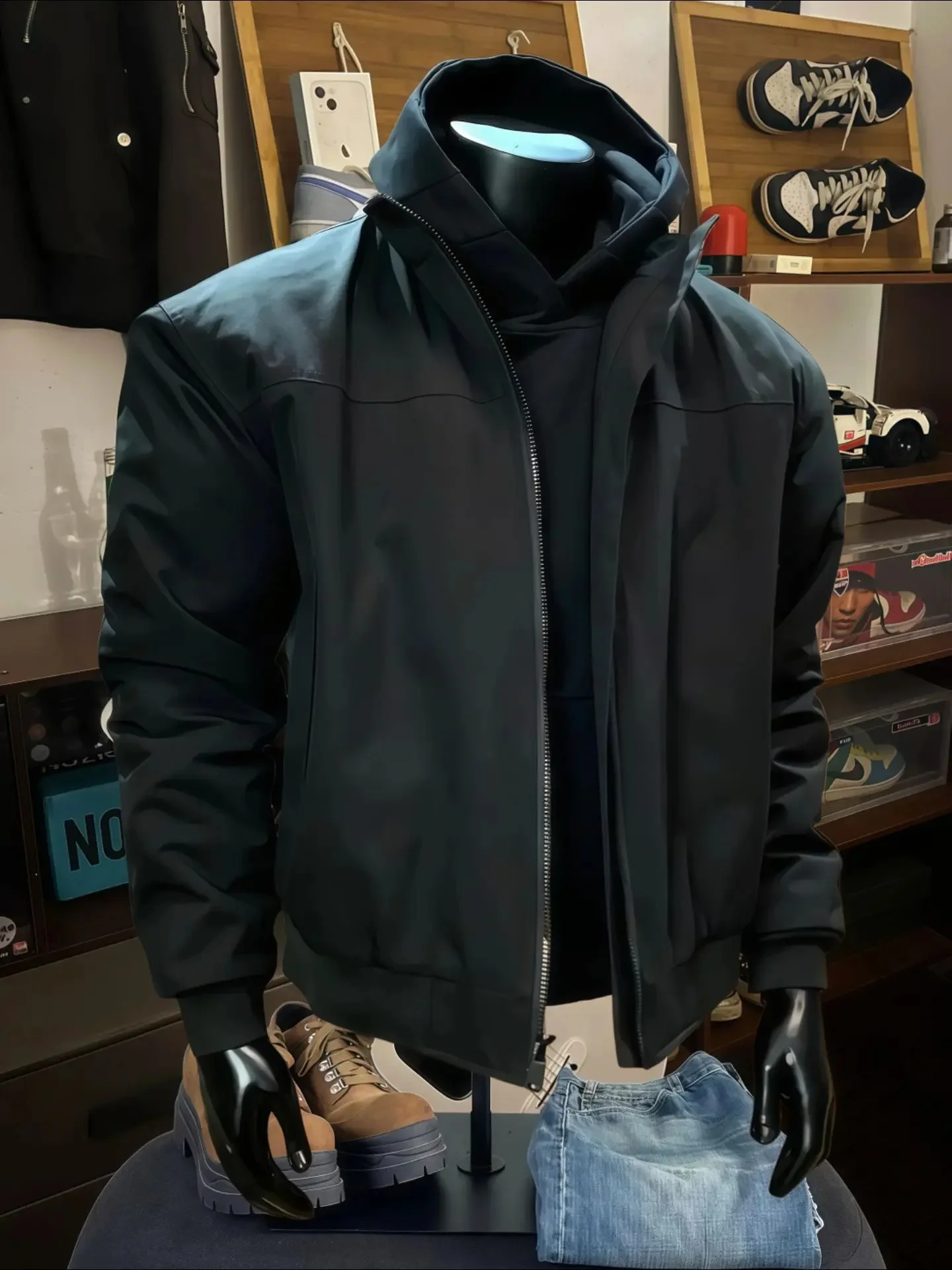 

Американская утепленная хлопковая куртка-бомбер для мужчин, зимняя водонепроницаемая рабочая одежда, хлопковое пальто с подплечниками, Cleanfit, длинный рукав