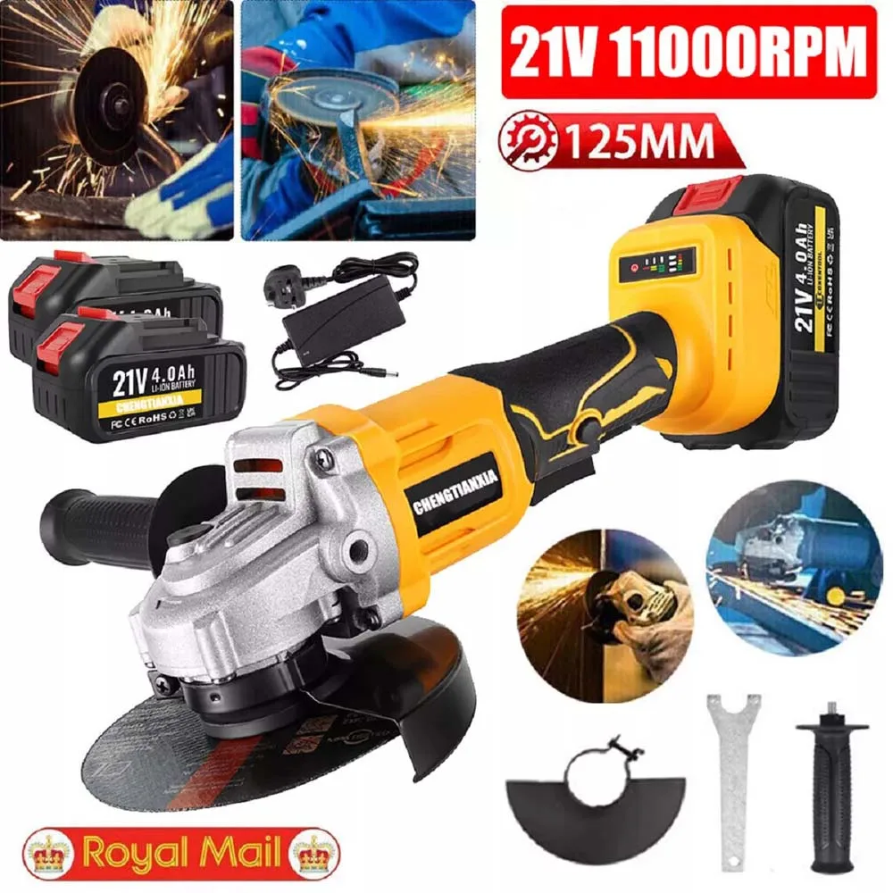 Electric Angle Grinder Grinder Tool Cordless Grinding Machine Brushless Angle Cutter Sander Polisher 21V Electric Tools