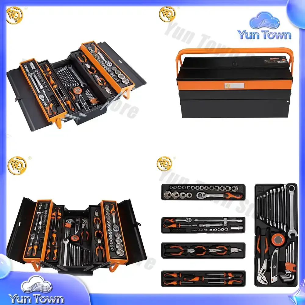 88-Piece DIY Cantilever Family Car Repair Full Set Metal Box Iron 1/4 Inch Sleeve 1 Year Warranty ODM/OEM