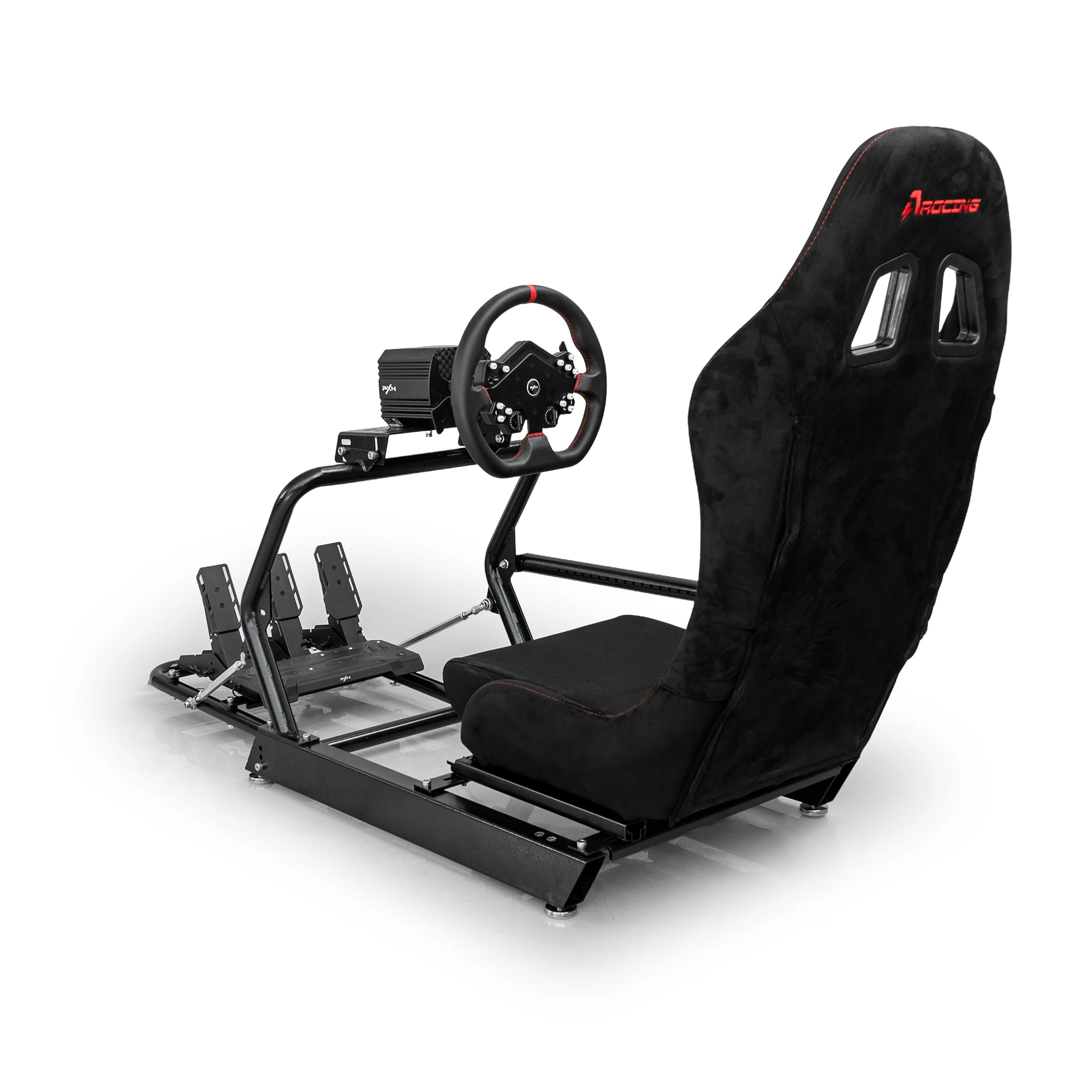 AZRACING INSPIRE Sim Racing Cockpit Standard Seat Version - 7 Years of Sim Racing Expertise, Heavy-Duty High-Carbon Steel Frame, view 6