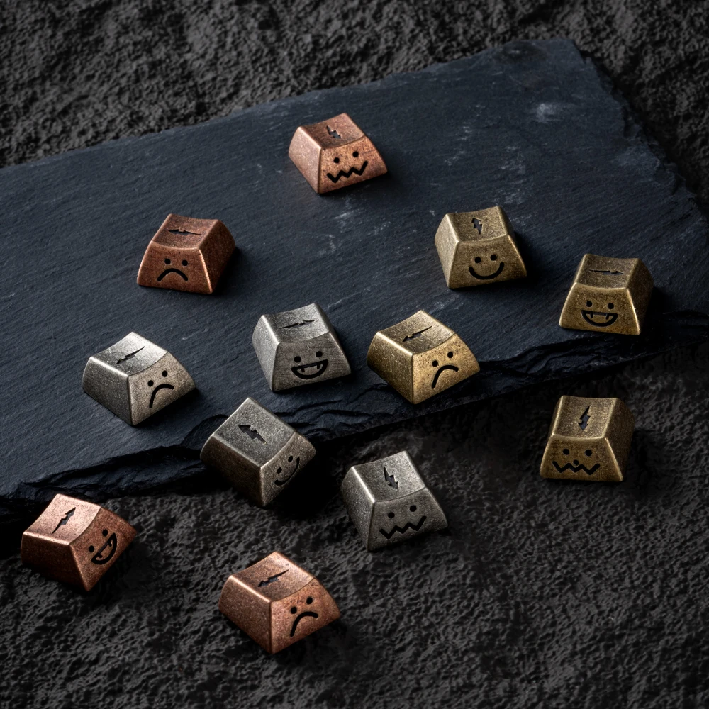 Imagem -05 - Echome Brass Artisan Keycap Arrow Key Translúcido Custom Old Lightning Cherry Profile Gaming Keycap para Teclado Mecânico