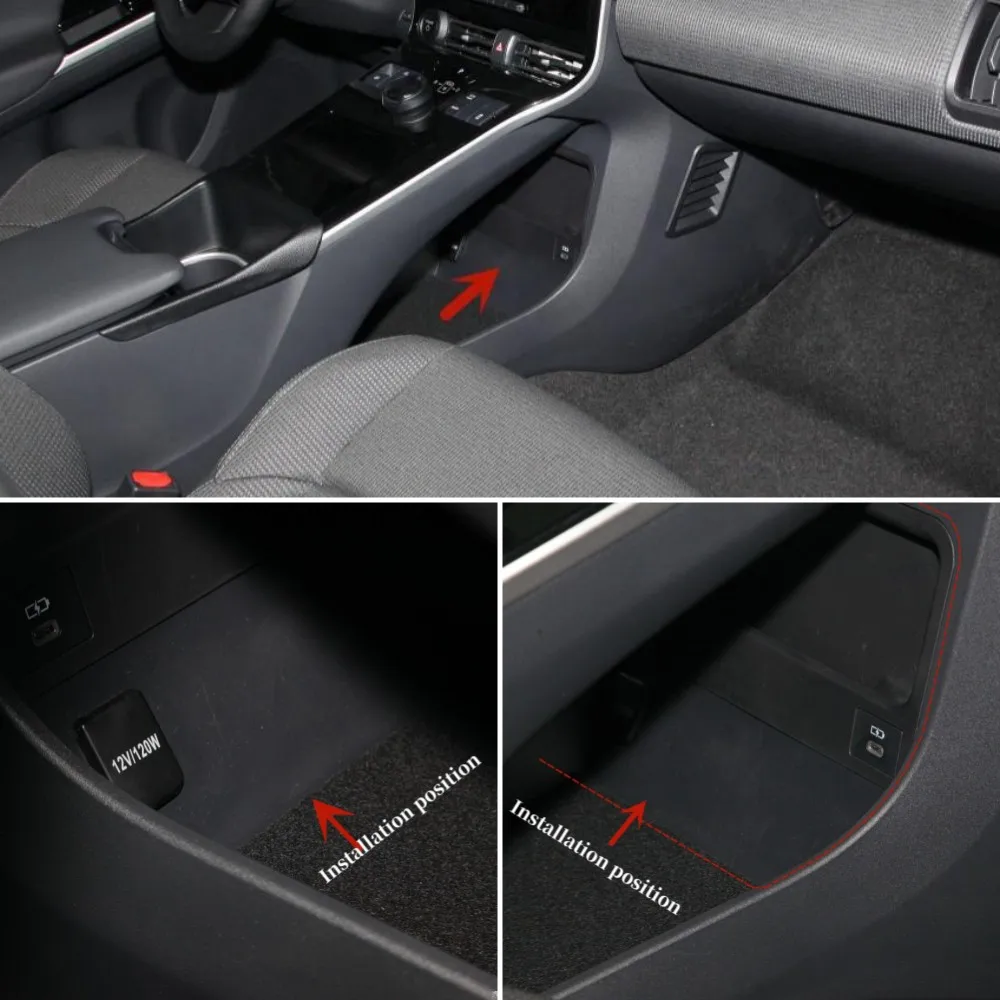 For Toyota BZ4X EA10 2022 2023 ABS Car Interior Gear Box USB Panel Decorative Frame Sequins Cover Sticker Protection Accessories