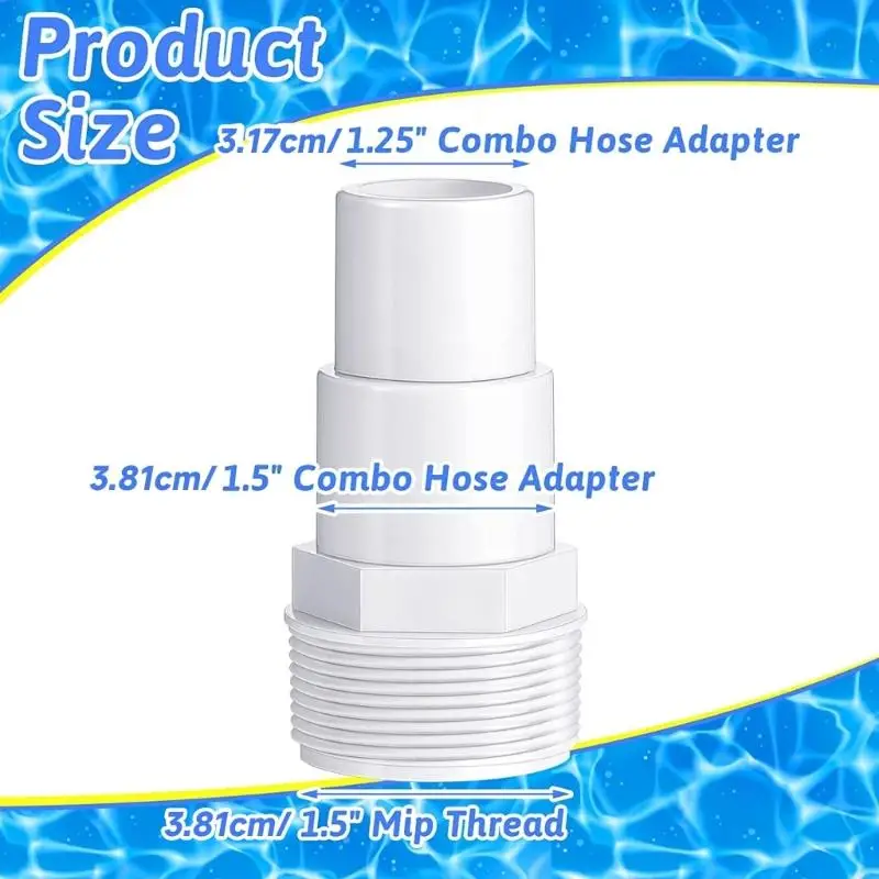 D0AB Swimming Pool Hose Fittings Professional Hose Connector for Hayward SPX1091Z4