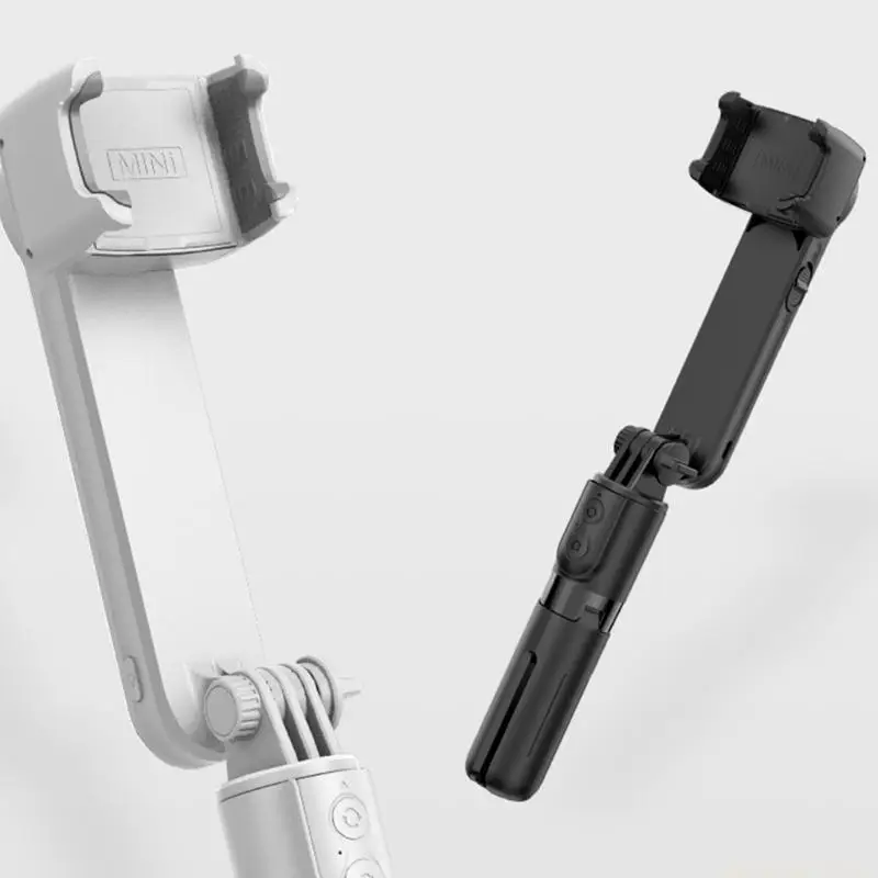 Anti Shake Gimbal Stabilizer with Fill Light for Smartphone Vlog Live Video Record with 360° Remote Control Rotation