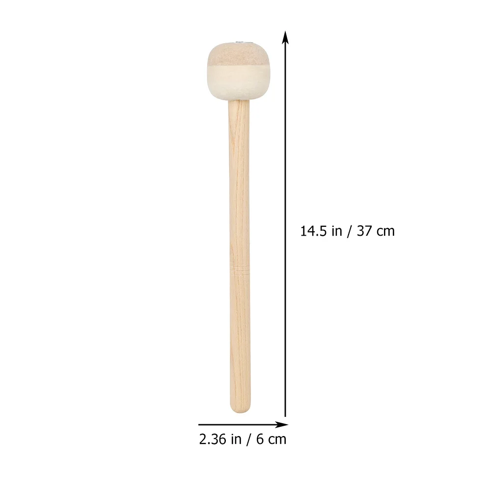 

Drumsticks Wooden Percussion Instrument Supply Multipurpose Bass Handle Snare Mallets Beige Long for