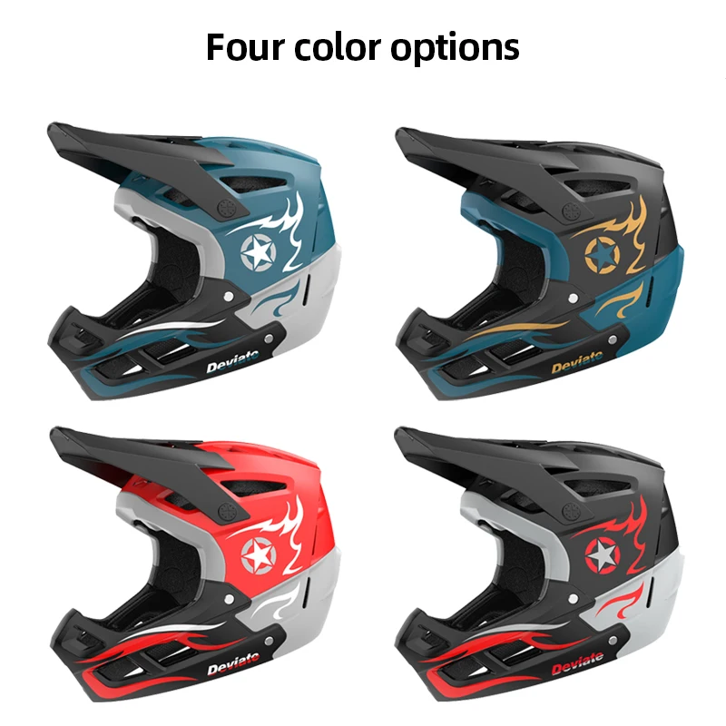 Full Face Downhill Bike Helmet with Goggles Men's Mtb Helmet Off-road PC+EPS Protection Outdoor Sports Safety Bicycle Equipment