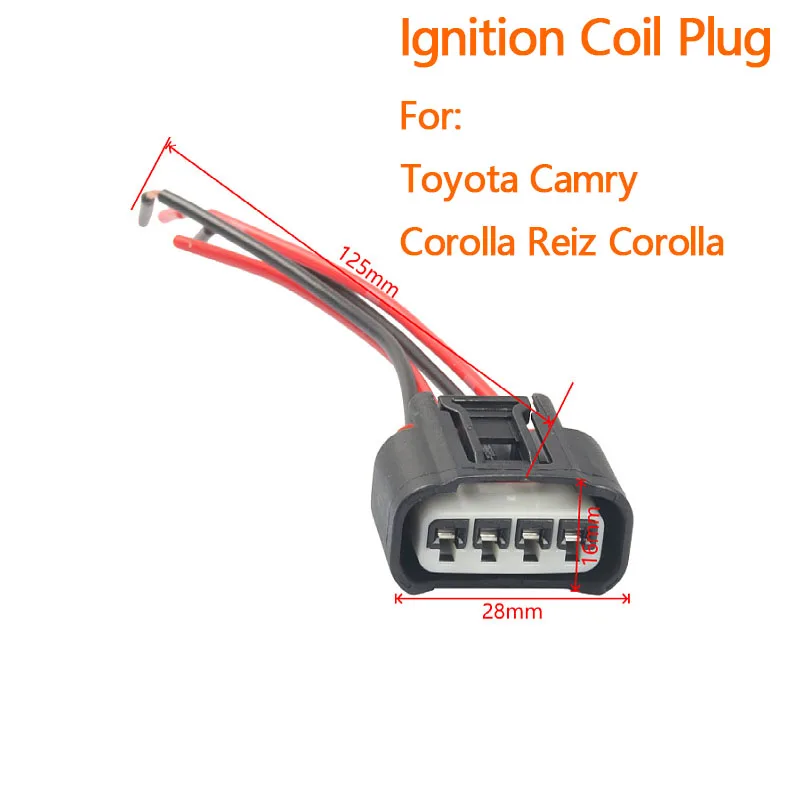 1PC High Voltage Pack Ignition Coil Plug Harness for Toyota Camry