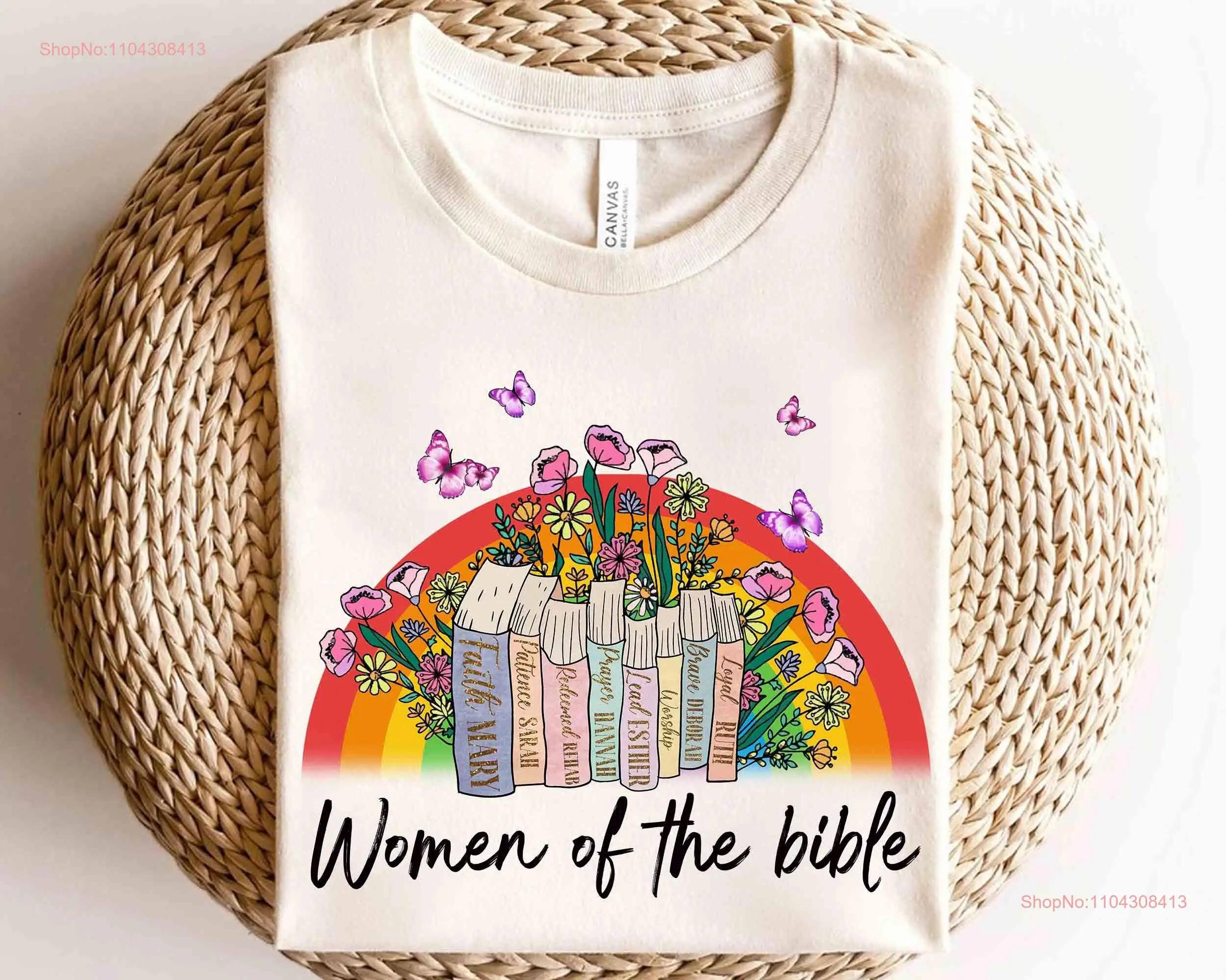 Women of The Bible Books Floral Rainbow Retro T shirt Book Nerd Bookworm Librarian Reading Bookish Smut Reader