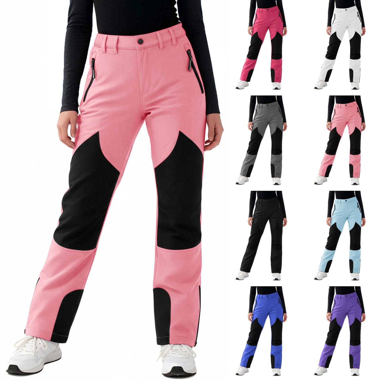 กางเกงสกีเด็กผู้หญิงแบบกันน้ำบ - Ski Pants Waterproof Insulated Winter บทวิจารณ์และราคา