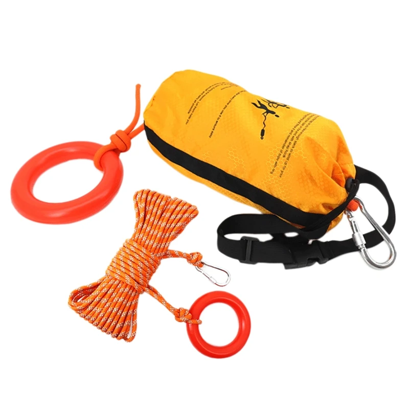 

Hot Reflective Throw Rope With Throw Bag For Water Rescue Flotation Rescue Ropes For Whitewater Boating Kayaking Ice Fishing