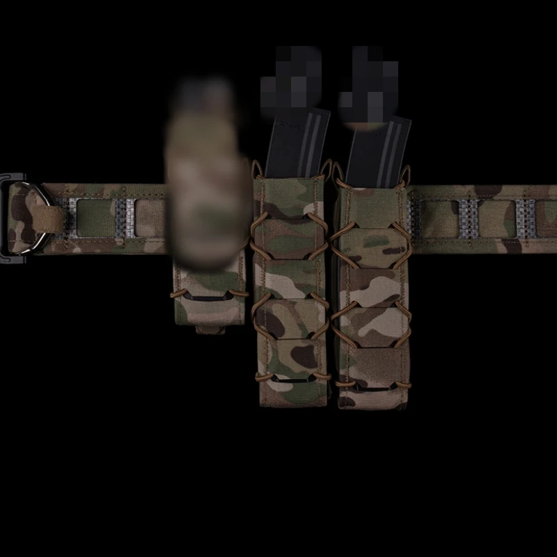 Подсумок для журналов Tiger, полноразмерный быстросъемный чехол 5,56/7,62 мм M4 AK AR15, одинарная магнитная сумка для охотничьего жилета, поясной ремень Molle