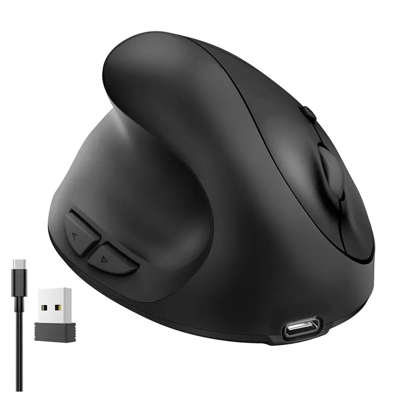A53M-Left Handed 2.4G Wireless Mouse Jiggler Rechargeable Movement Simulation For Laptop Keep Computer Awake Wireless Mouse Move