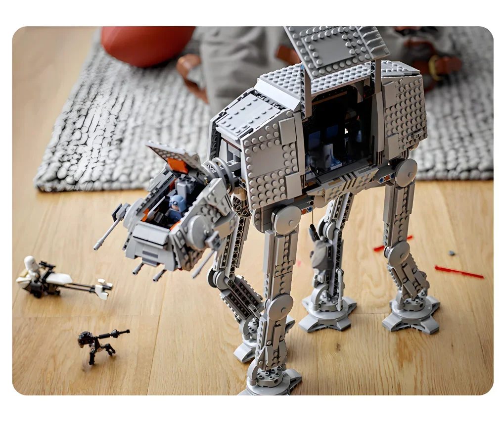 1267pcs Hot Movie Game Star Empire Hoth Battle AT-AT Snowtrooper Army Assault Gemotoriseerde Walker Model 75288-Blokken Verjaardagscadeau