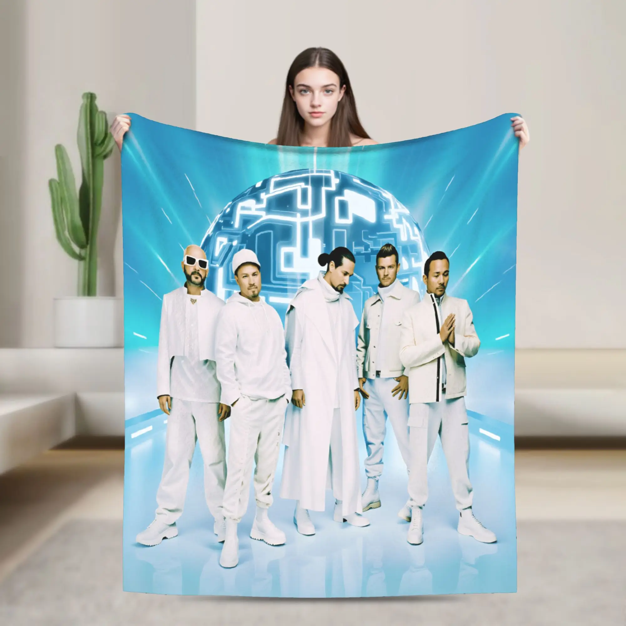 BSB Band B-Backstreet Jungen Decke Herbst Weiche Überwurfdecke für Mädchen Stuhl Sofa Bett Flanell Tagesdecke Bettdecke