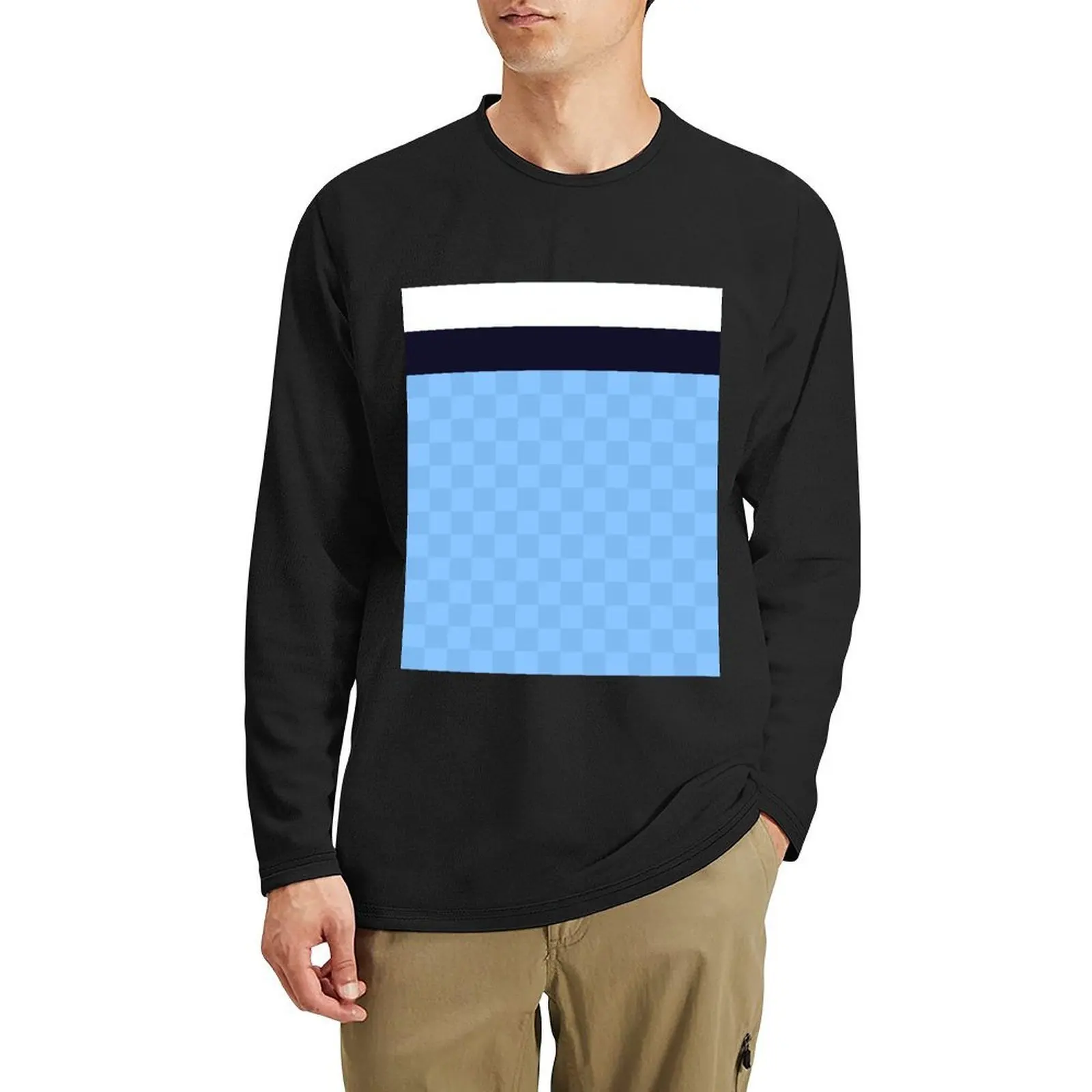 

Bolton Wanderers Retro Sky Blue White Navy Away 1988 Long T-Shirt Oversized t-shirt Blouse men t shirt