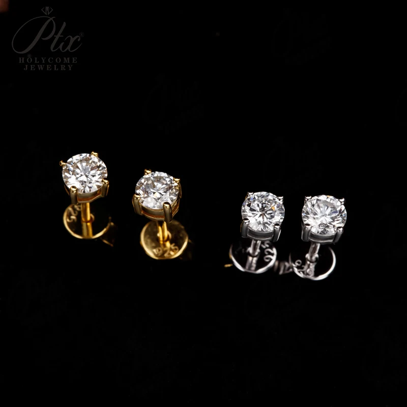 Laborgezüchtete Diamant-Ohrstecker 3mm Runde Form 925 Sterling Silber Vierkant-Fassung Edles Geschenk Großhandel Holycome Schmuck – Detail 26