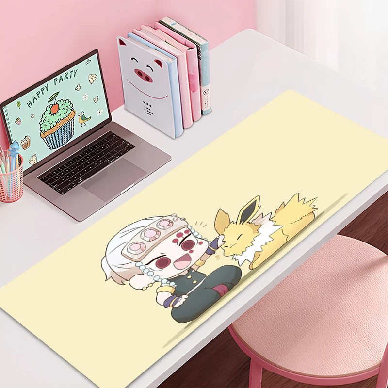 Gaming Mouse Pad Demon Slayer Accessories Office Gamer Keyboard Desk Mat Non-Slip Laptop ground mat Large PC HD carpet Mousepad