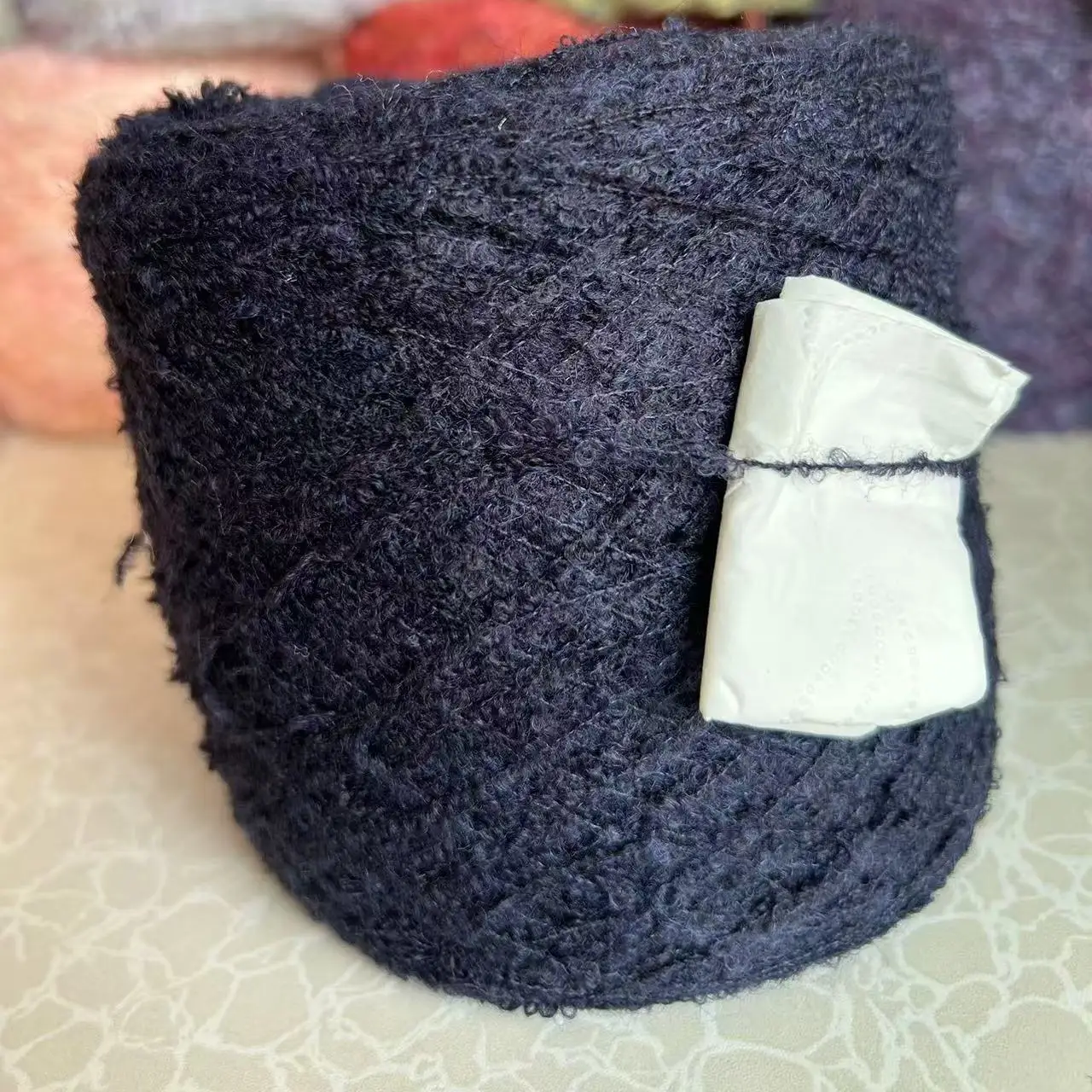 150g Alpaca Loop Yarn, Soft Large Ear Knitting Yarn, DIY Hand Woven Sweater Scarf Doll Crochet Thread, Large Roll Gift Wool Yarn