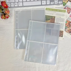 10pcs Standard Clear Plastic Photo Album Transparent A5 Binder Refill Sleeves