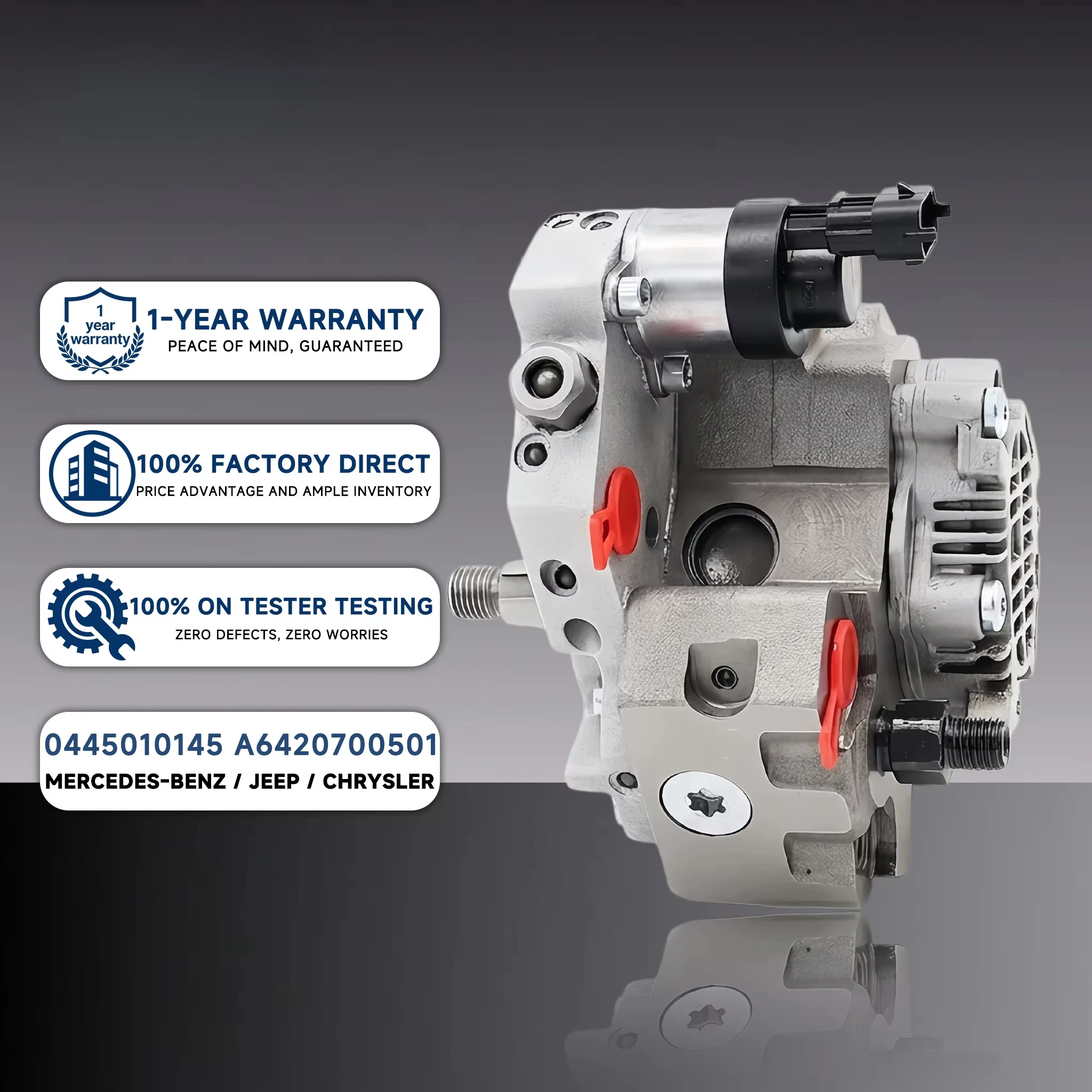 Wholesale 0445010145 Diesel High Pressure Pump A6420700501 Factory Price Injection Pump for Mercedes Benz Jeep 3.0L