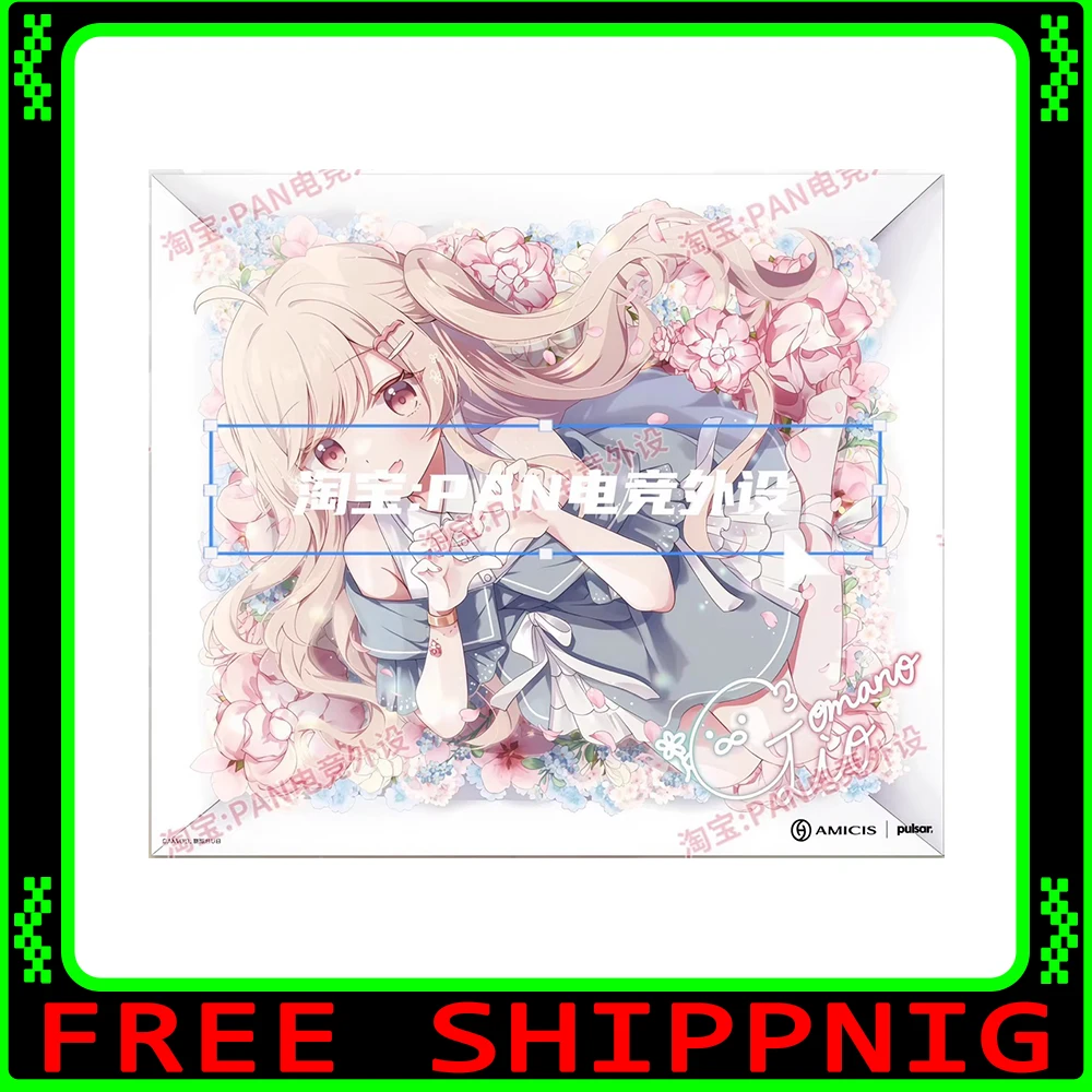 PAN Esports Glass Mousepad Smooth and Speed FPS Mouse Pad FPS Duplicate Pulsar x Amicis For TTK APEX CSGO PC Accessories Gifts