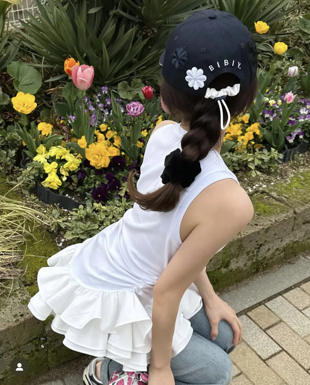 Bibi  Color Ruffle Sleeveless Top  Dress Women's Fashion Commute Style Slim Fit Regular Length Overhead Closure