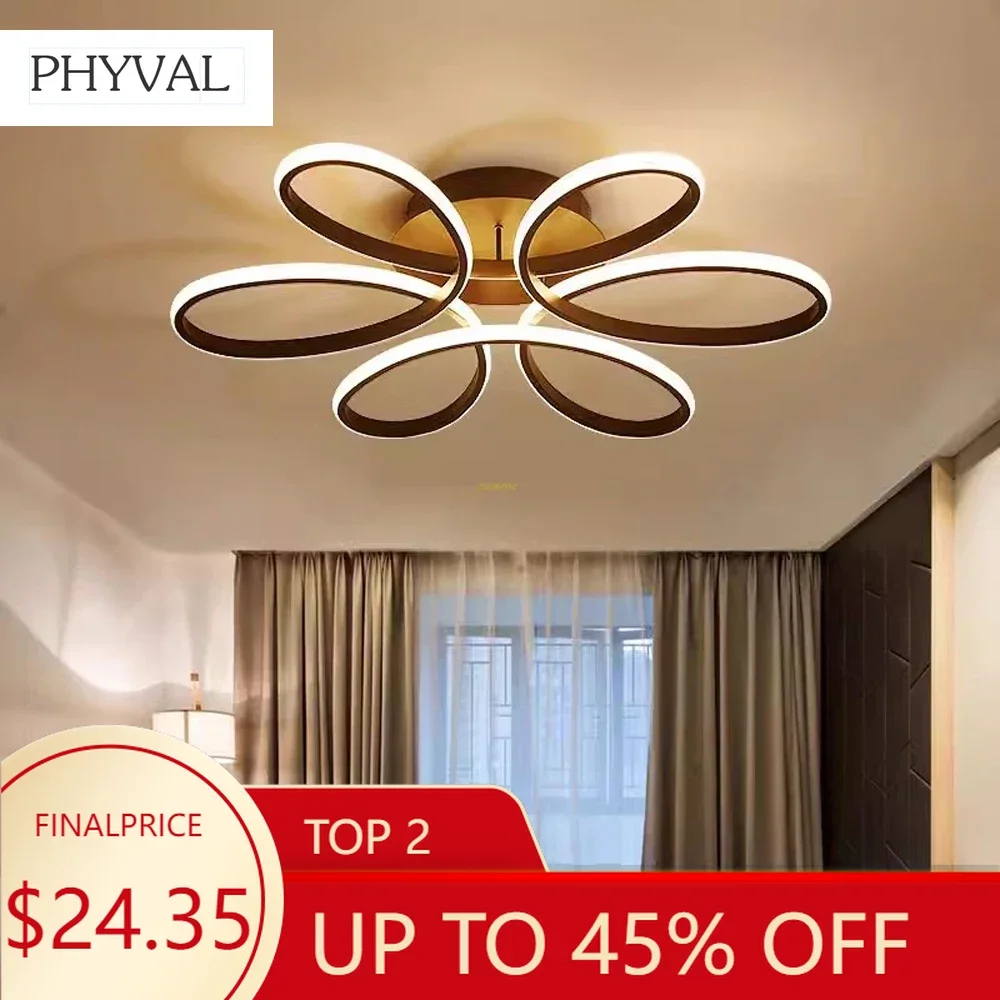 Modernity LED ceiling lamp modern new petal lamp bedroom living room dining room ceiling lamp indoor home lamps and lanterns