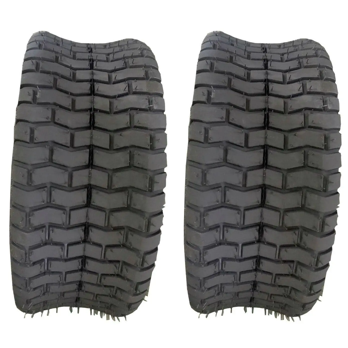 16x6.50-8 4 Ply Turf Lawn Mower Tires - Durable Pair for Optimal Performance