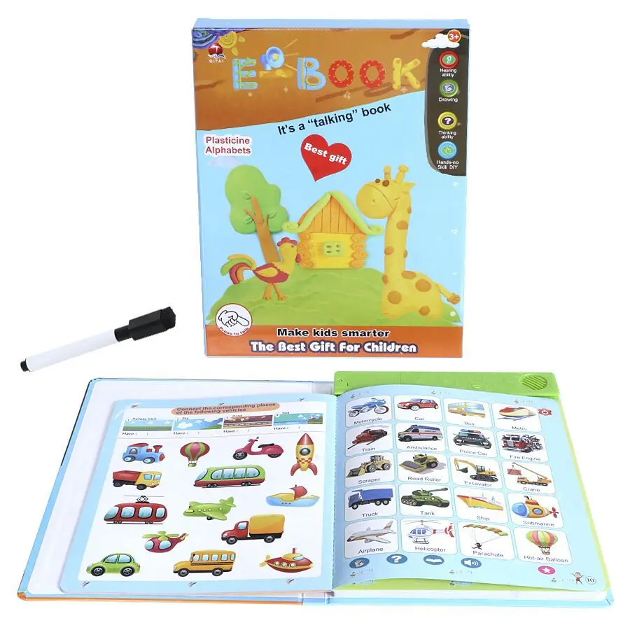 English Reading Machine Early Education Learning Machine Audio E-book Learning Book Children's Cognitive Educational Toys
