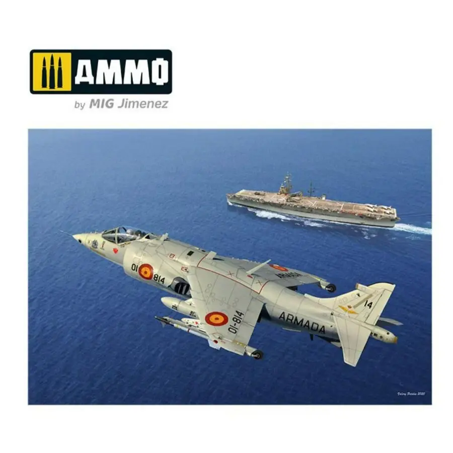 مجموعة نماذج التجميع KINETIC K8505 1/48 Harrier AV-8S Matador-الإسبانية والأمريكية والإصدارات البريطانية