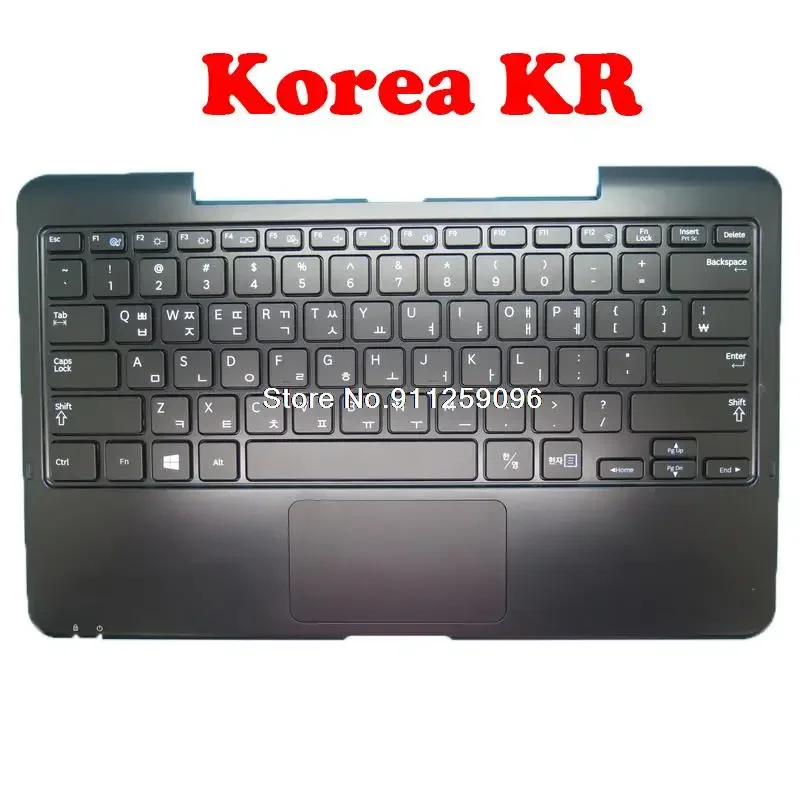 

Подставка для рук и клавиатура для ноутбука Samsung XE500T1C, английский, США, Бразилия, BR, Турция, TR, Корея KR BA75-04157P, верхний чехол с тачпадом, новинка