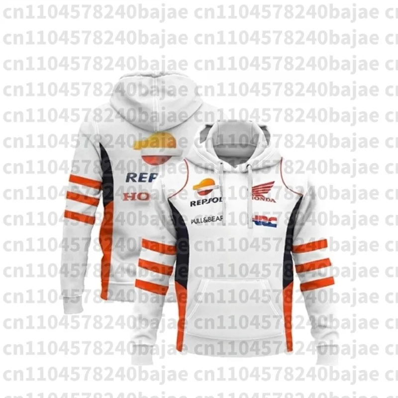 

2025 Men's New Fashion Honda Logo Motorcycle Cycling Jersey Hoodie 3D Digital Printing Pullover Harajuku Streetwear